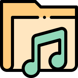cartella audio icona
