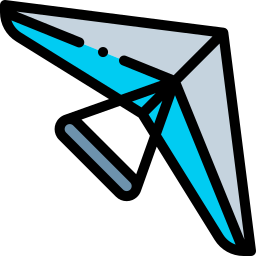 Hang gliding icon