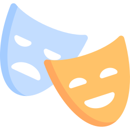 maschere teatrali icona