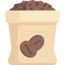 Bolsa de café icono