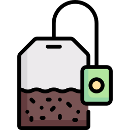Bolsa de té icono