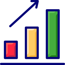 gráfico de barras icono