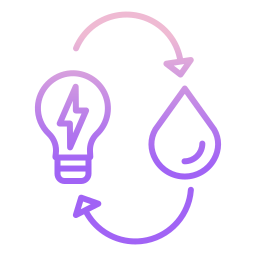 Energía hidroeléctrica icono