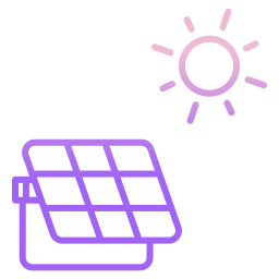 Energía solar icono