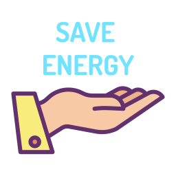 oszczędzać energię ikona