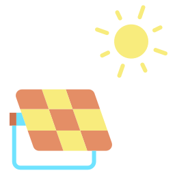 Énergie solaire Icône