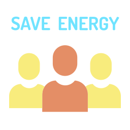 Ahorrar energía icono