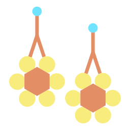 des boucles d'oreilles Icône