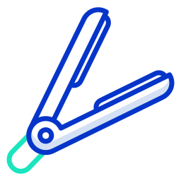 Hair straightener icon