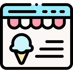 Ice cream shop icon