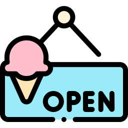 Open sign icon