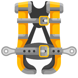 Safety harness icon