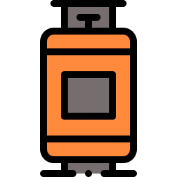 Botella de gas icono