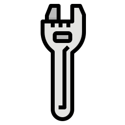 verstellbarer schraubenschlüssel icon