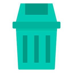 Cubo de la basura icono