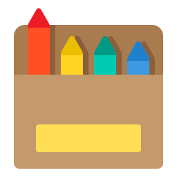 Цветные карандаши иконка