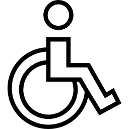 fauteuil roulant Icône