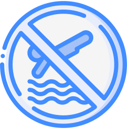 niet duiken icoon