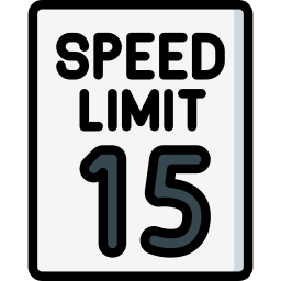 Speed limit icon