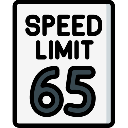 Speed limit icon