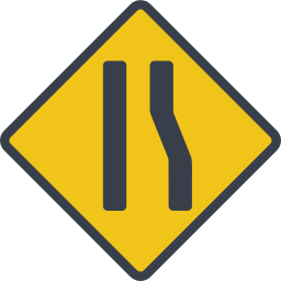 Narrow road icon