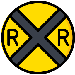 passaggio ferroviario icona