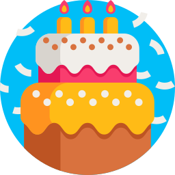 Birthday cake icon