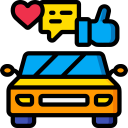 interakcja społeczna podczas jazdy ikona
