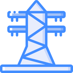 linea elettrica icona
