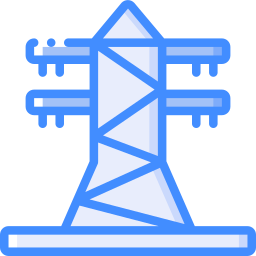 ligne électrique Icône