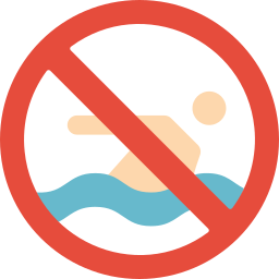 ne pas nager Icône