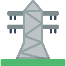 ligne électrique Icône