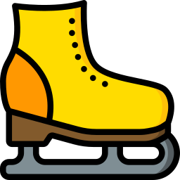 Ice skating shoes icon