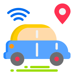 Autonomous car icon