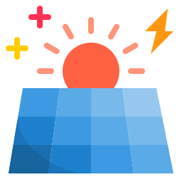 Energía solar icono