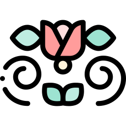 Floral design icon