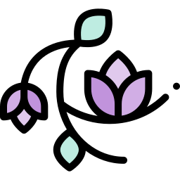 Diseño floral icono