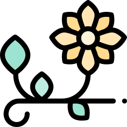 Diseño floral icono