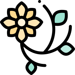 Diseño floral icono