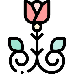 Floral design icon