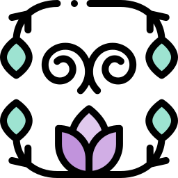 Diseño floral icono