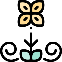 Diseño floral icono