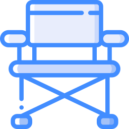silla de camping icono