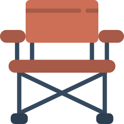 Camping chair icon