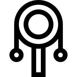 tambor sonajero icono