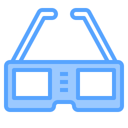 okulary 3d ikona