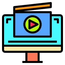 Reproductor de video icono