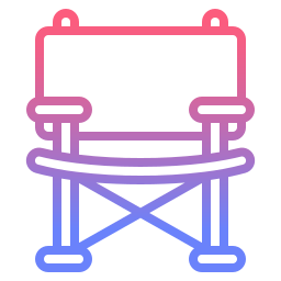 Camping chair icon