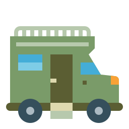 Camper van icon