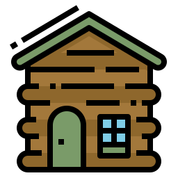 houten hut icoon